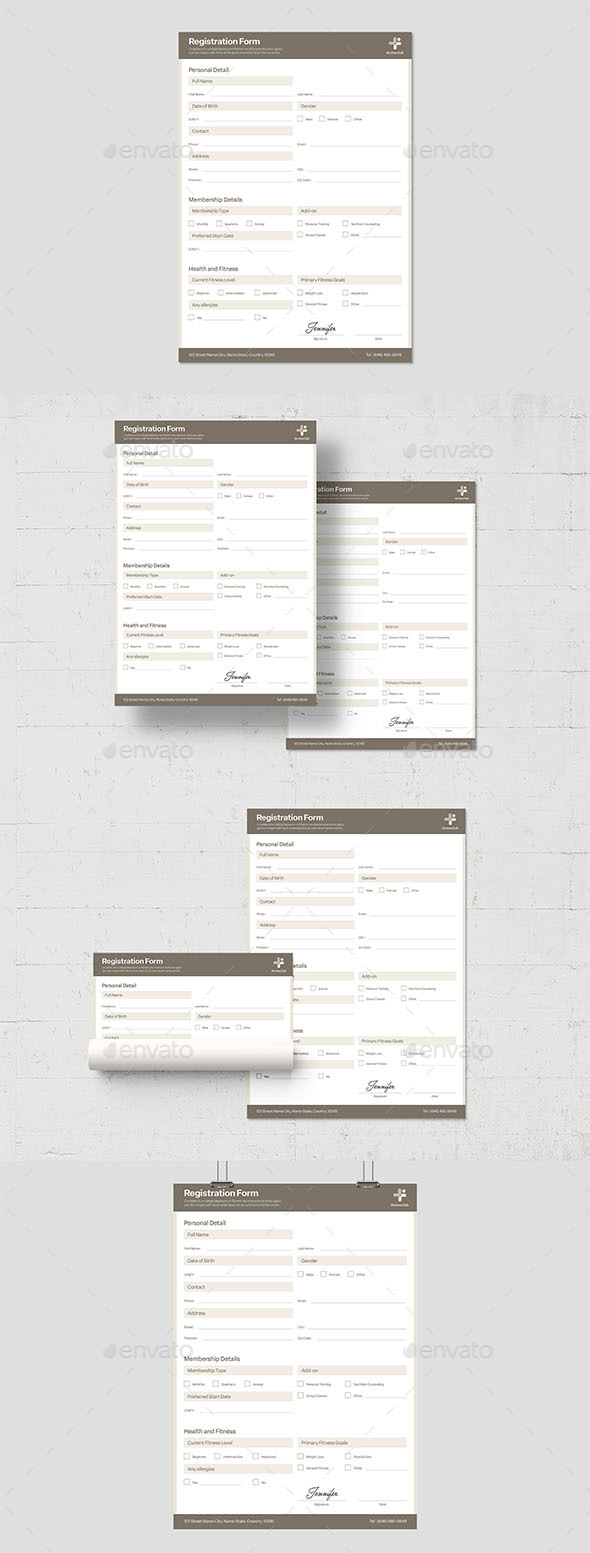 Membership Registration Form Template