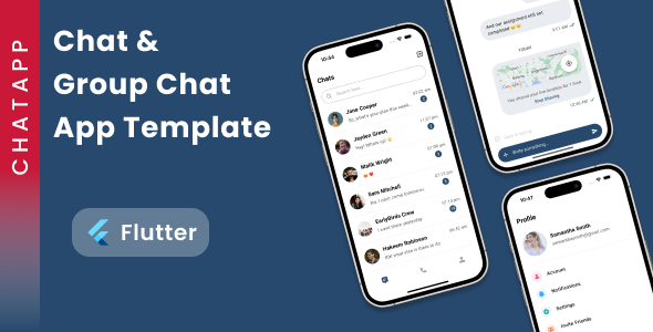 Chat & Group Chat App Template Flutter | Whatsapp Clone Flutter Template | ChatApp