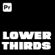 Minimal Lower Thirds | Premiere Pro - VideoHive Item for Sale