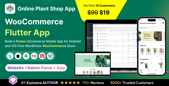 Seed2Plants App - Online Plant Store Flutter 3.x (Android, iOS) WooCommerce Full App | Shopping App