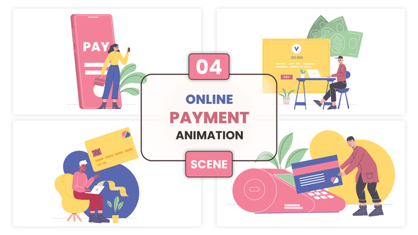 Online Payment Animation Scene