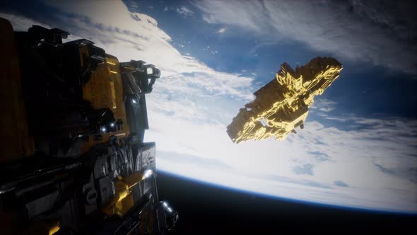 Alien Spaceship Armada Nearing Earth alt