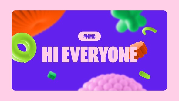 Colorful 3D Social Media Intro