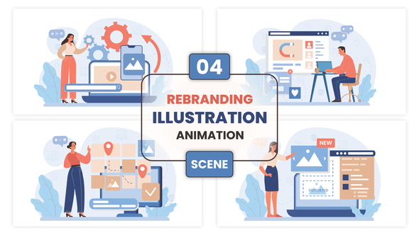 Rebranding Illustration Animation Scene