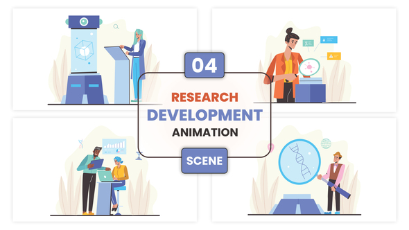 Research Development Illustration Animation Scene