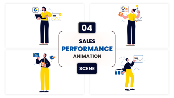 Sales Performance Animation Scene