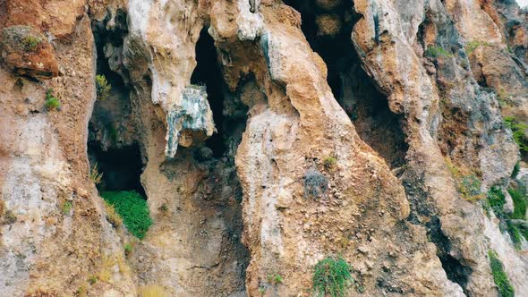 Eroded Mountain Rock Close Up