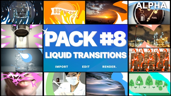 Liquid Transitions Pack 08 | Motion Graphics Pack