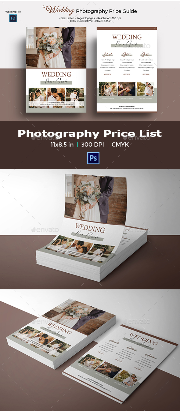 Photography Pricing Guide Template