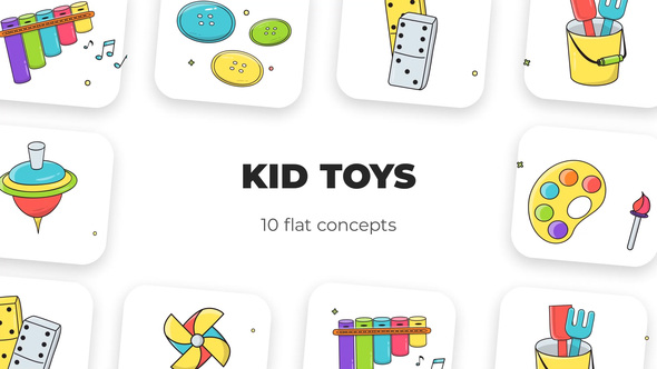 Kids Toys - Flat Concepts