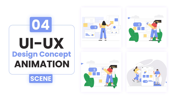 Ui-Ux Design Concept Illustration Animation