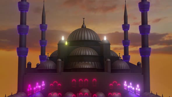 Sultan Ahmet Mosque Abstract Motion Graphics Hd