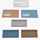 Air Mail Window Envelope Size DL Style WALLET - 3DOcean Item for Sale