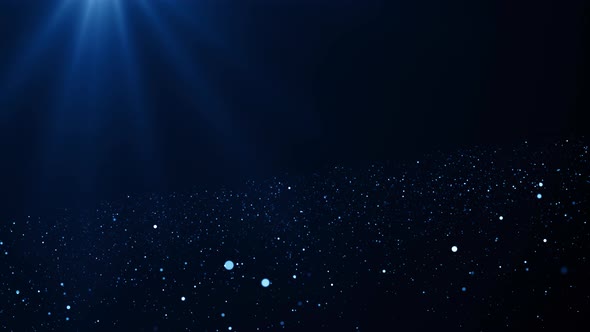 Blue Particles Background