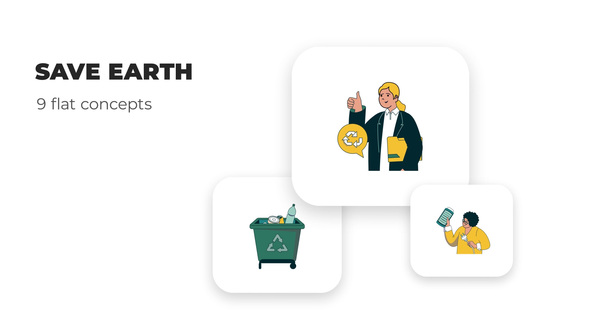 Save Earth - Flat Concepts