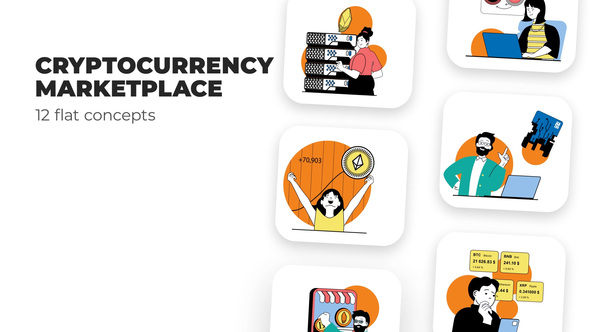 Cryptocurrency Marketplace - Flat Concepts