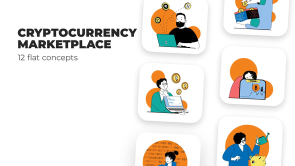 Cryptocurrency Marketplace - Flat Concepts