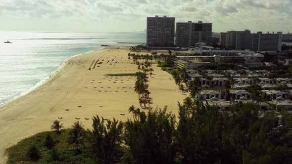 Establishing beach scene Fort Lauderdale FL