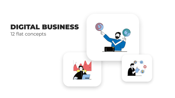 Digital Business - Flat Concepts