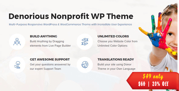 Denorious | Nonprofit and Political Fund Raising WP Theme