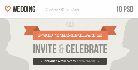 Wedding - Creative PSD Template