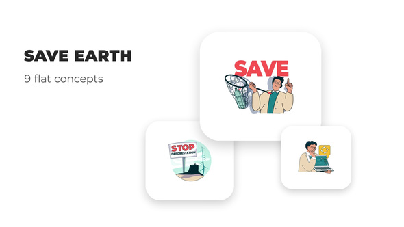 Save Earth - Flat Concepts