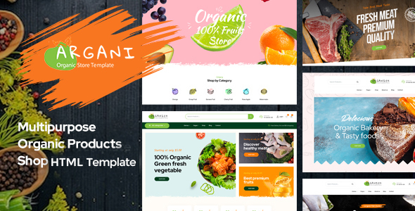 Argani – Organic Store & Bakery HTML Template – 0 Sold!