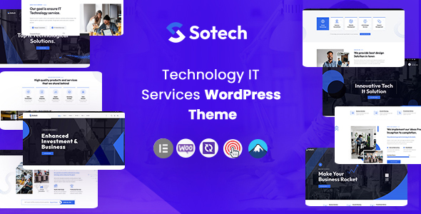 Sotech – IT & Technology Business Consulting  WordPress Theme – 0 Sold!