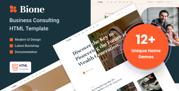 Bione – Business Consulting HTML Template – 0 Sold!