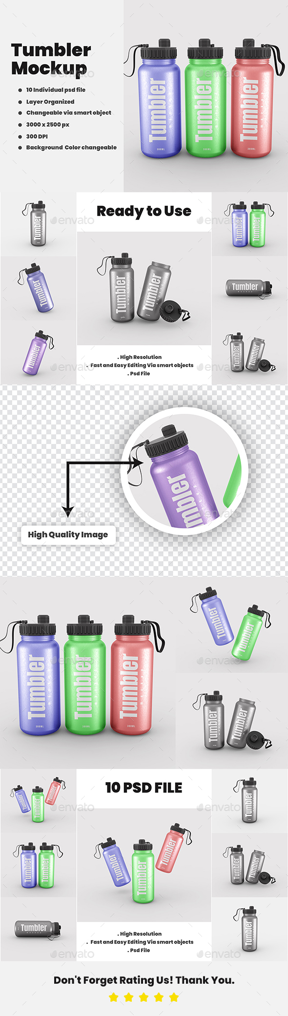 Tumbler  Mockup PSD file.