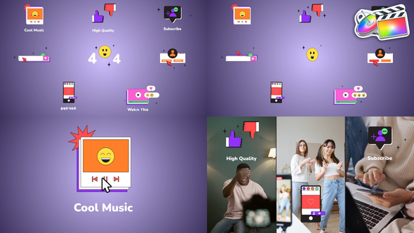 Internet Browser Interface Icons And Titles for FCPX alt