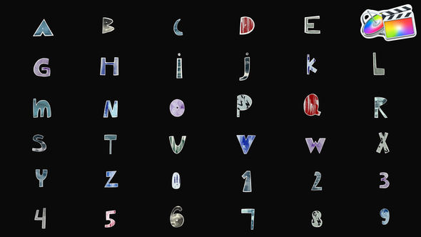 Handmade Texture Aplhabet | FCPX alt