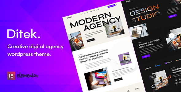 Ditek – Digital Agency Creative Portfolio WordPress Theme – 0 Sold!