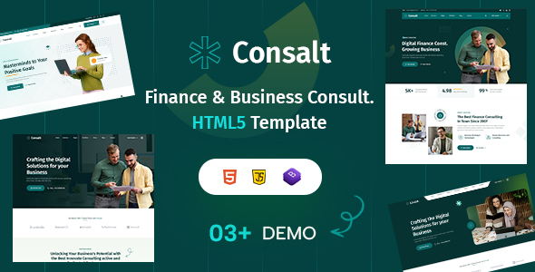 Consalt – Business Corporate & Finance Consulting HTML5 Template – 0 Sold!