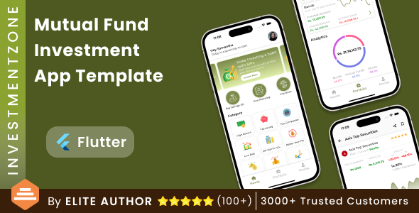 Mutual Fund Investment Template | Trading Android + iOS Template | Flutter | InvestmentZone