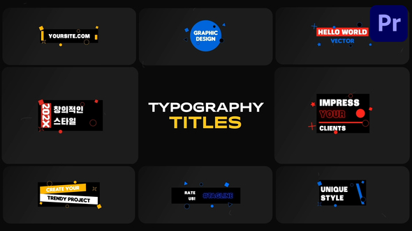 Typography Titles for Premiere Pro