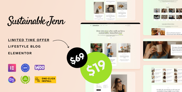 Sustainable Jenn - Eco Lifestyle BlogTheme