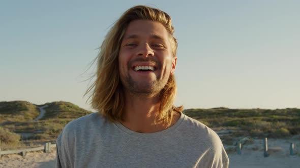 Young man by the sea