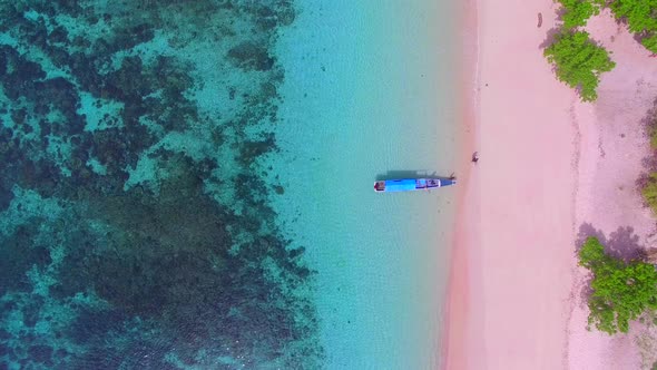 Small waves in Pink Beach