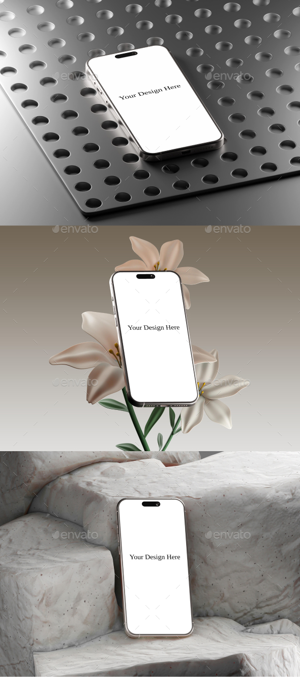 IPhone Screen Mockup Set