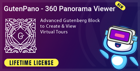 GutenPano - 360 Panorama Viewer for Gutenberg