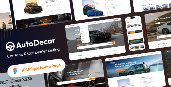 AutoDeal - Car Dealer, Rental & Listing Figma Template