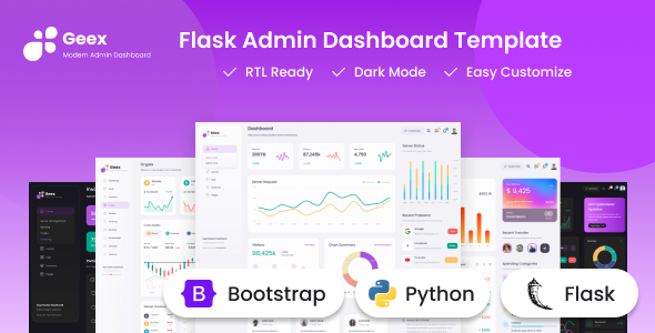 Geex - Flask Admin Dashboard Template