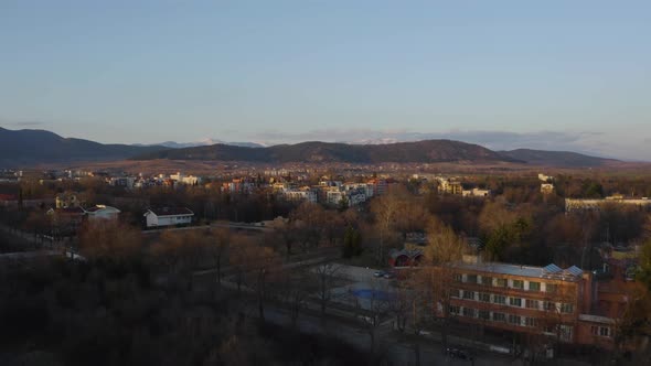 4k Aerial Drone Ancient City, Hisaria, Bulgaria