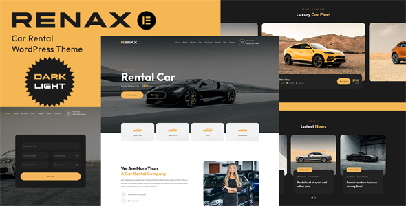 Renax - Car Rental ElementorTheme