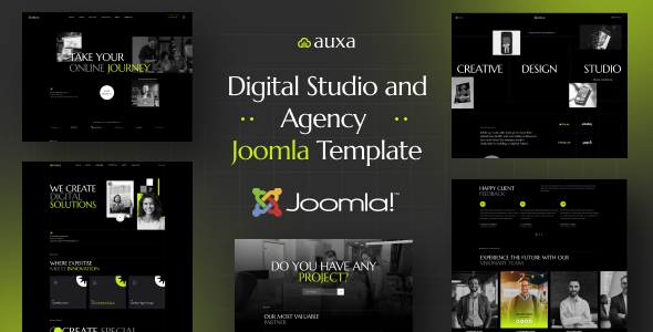 Auxa - Digital Studio and Agency Joomla Template