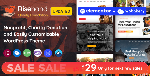 RiseHand – Charity & Donation WordPress Theme