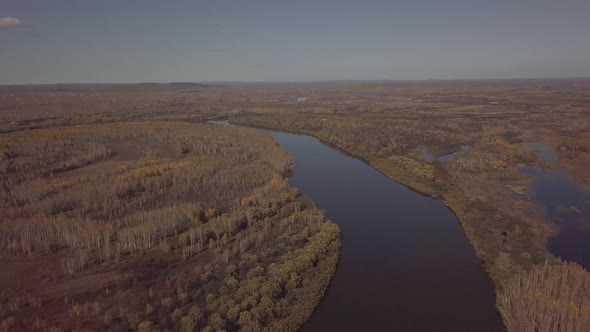 Autumn Forest And River 03