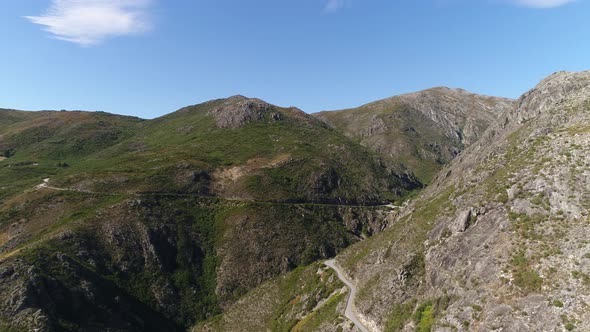 Aerial View of Mountain Panorama