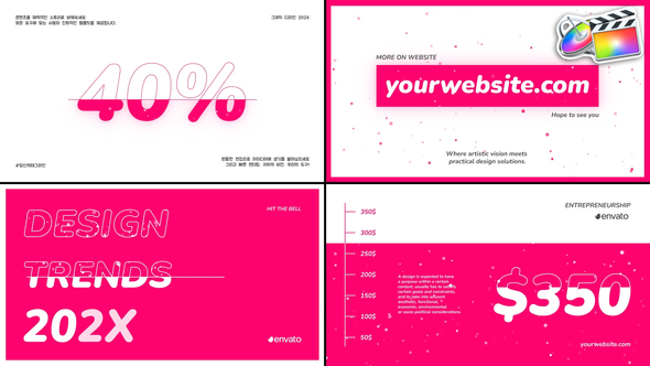 Dynamic Typography Scenes for FCPX alt